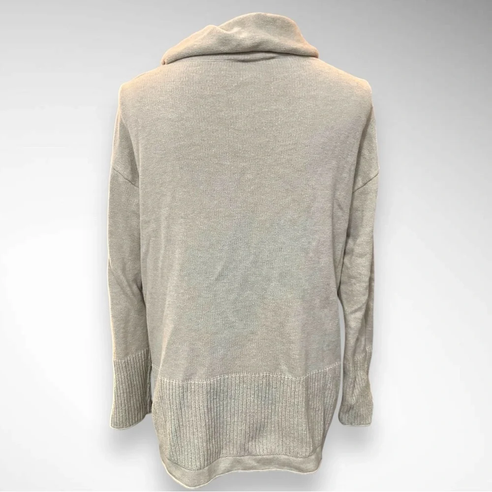 J.JILL PURE JILL Women's Beige Cowl Neck Lightweight Wool Blend Sweater XS | EUC